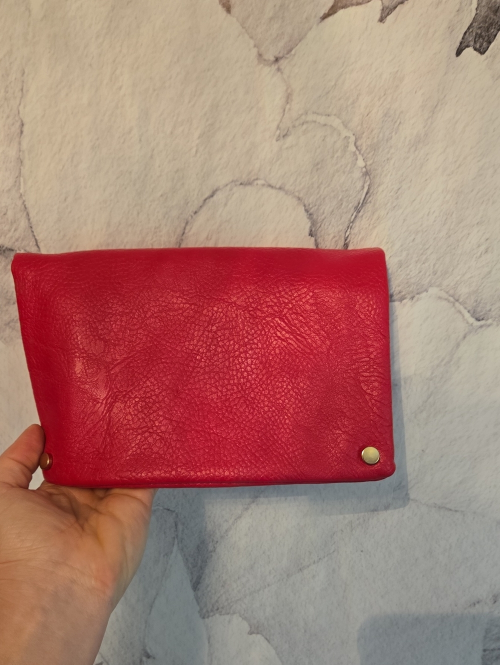 Women's Pink PLeather Clutch Wallet